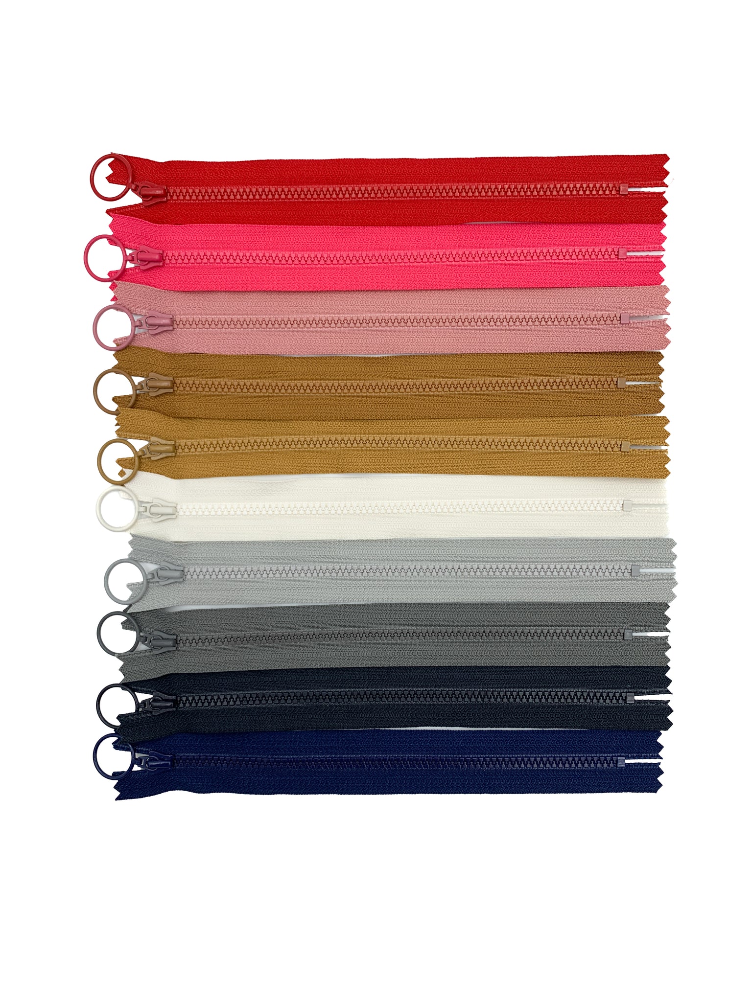 7" Nylon Vislon Zippers